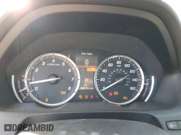 2016 Acura TLX Technology with VIN 19UUB2F55GA009812, listed as a Copart auction lot 53988675 with 60,578 mi miles and Salvage title. Bid and sale history available at DreamBid. Image 9.