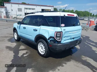 2023 Ford Bronco Sport Heritage with VIN 3FMCR9G63PRE21640, listed as a IAAI auction lot 42057428 with 29,628 mi miles and . Bid and sale history available at DreamBid. Image 3.