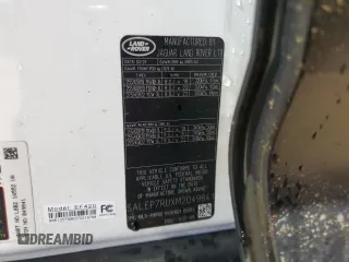 2021 Land Rover Defender SE с VIN SALEP7RUXM2049841, выставлен на аукционе Copart как лот 53894785 с пробегом 45 490 миль миль и Списание • Salvage title. История ставок и продаж доступна на DreamBid. Изображение 14.