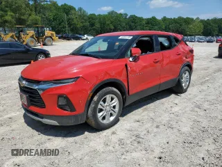 2021 Chevrolet Blazer LT with VIN 3GNKBCRS2MS513278, listed as a Copart auction lot 56044705 with 86,870 mi miles and Salvage title. Bid and sale history available at DreamBid. Image 1.