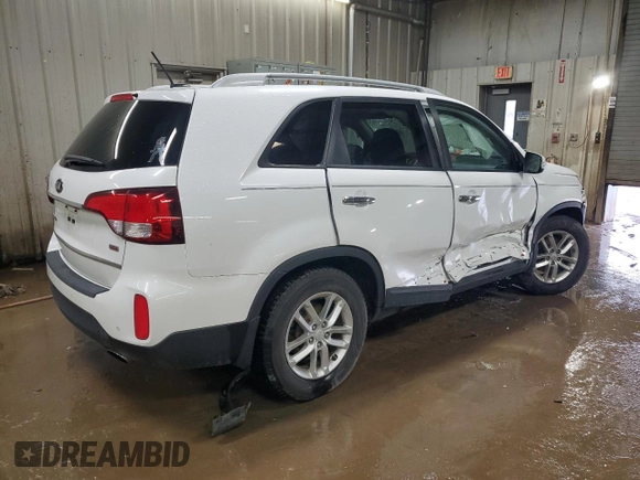 2014 Kia Sorento LX with VIN 5XYKT4A66EG440414, listed as a Copart auction lot 50092125 with 86,558 mi miles and Salvage Title. Bid and sale history available at carsss.com. Image 3.