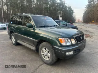 2000 Lexus LX 470 with VIN JT6HT00W5Y0105585, listed as a Copart auction lot 49099395 with 153,695 mi miles and Clean Title. Bid and sale history available at carsss.com. Image 1.