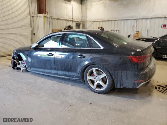2018 Audi S4 Prestige with VIN WAUC4AF48JA094753, listed as a Copart auction lot 89370025 with 80,959 mi miles and Non Repairable. Bid and sale history available at carsss.com. Image 2.