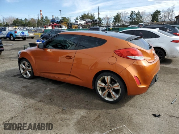 2014 Hyundai Veloster with VIN KMHTC6AD6EU185899, listed as a Copart auction lot 49871335 with 112,787 mi miles and Salvage Title. Bid and sale history available at carsss.com. Image 2.