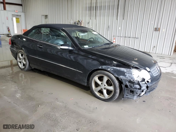 2005 Mercedes-Benz CLK-Class 3.2L with VIN WDBTK65GX5T053146, listed as a Copart auction lot 53357484 with 113,440 mi miles and Salvage Title. Bid and sale history available at carsss.com. Image 4.