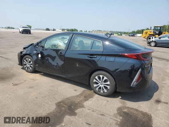 2021 Toyota Prius LE with VIN JTDKAMFP8M3170547, listed as a Copart auction lot 60262615 with 56,156 mi miles and Salvage title. Bid and sale history available at DreamBid. Image 2.