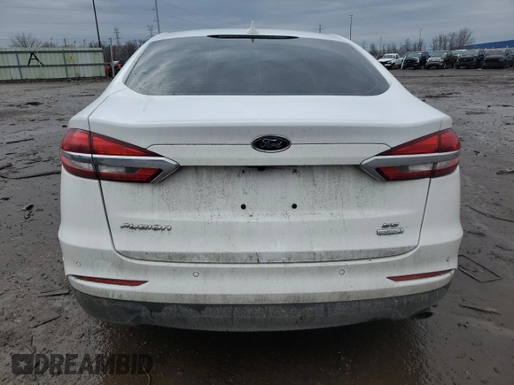 2020 Ford Fusion SE with VIN 3FA6P0HD9LR263756, listed as a Copart auction lot 47646955 with 59,130 mi miles and Salvage Title. Bid and sale history available at carsss.com. Image 6.
