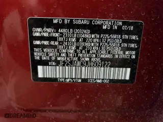 2018 Subaru Forester Touring with VIN JF2SJAWC9JH609122, listed as a Copart auction lot 48861315 with 50,957 mi miles and Salvage Title. Bid and sale history available at carsss.com. Image 15.