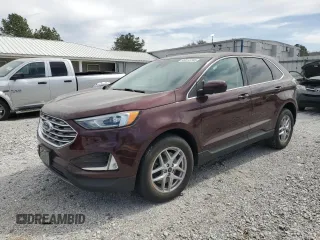 2021 Ford Edge SEL with VIN 2FMPK4J9XMBA02206, listed as a Copart auction lot 49513785 with 91,666 mi miles and Salvage Title. Bid and sale history available at carsss.com. Image 1.