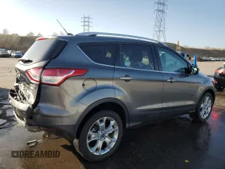 2014 Ford Escape Titanium with VIN 1FMCU9J93EUA77136, listed as a Copart auction lot 52454785 with 154,607 mi miles and Salvage Title. Bid and sale history available at carsss.com. Image 3.