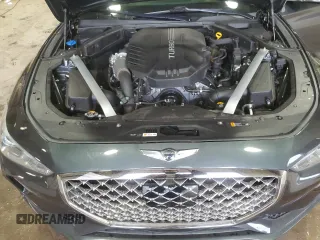 2019 Genesis G70 Dynamic with VIN KMTG34LE2KU019750, listed as a Copart auction lot 43602185 with 23,027 mi miles and Salvage Title. Bid and sale history available at DreamBid. Image 12.