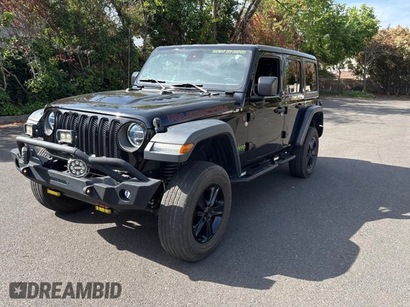 2020 Jeep Wrangler Unlimited Rubicon with VIN 1C4HJXFGXLW234368, listed as a Copart auction lot 54793055 with 56,852 mi miles and Salvage Title. Bid and sale history available at carsss.com. Image 2.