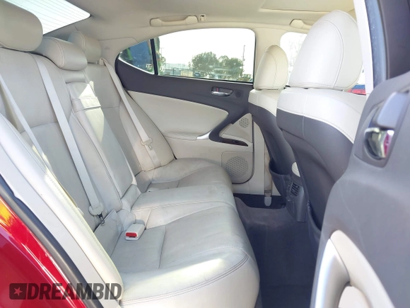 2012 Lexus IS 250 z VIN JTHBF5C24C5184608, wystawiony jako IAAI lot #41947108 z przebiegiem 223 021 mil mil oraz . Historia ofert i sprzedaży dostępna na DreamBid. Obrazek 8.