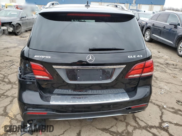 2018 Mercedes-Benz GLE 43 AMG with VIN 4JGDA6EB8JB004763, listed as a Copart auction lot 43706995 with 98,423 mi miles and Clean Title. Bid and sale history available at DreamBid. Image 6.