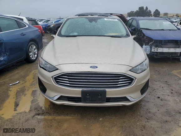 2019 Ford Fusion Hybrid SEL with VIN 3FA6P0MU8KR242370, listed as a Copart auction lot 44610465 with 210,416 mi miles and Salvage Title. Bid and sale history available at carsss.com. Image 5.
