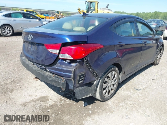 2013 Hyundai Elantra GLS z VIN 5NPDH4AE0DH229430, wystawiony jako IAAI lot #42270443 z przebiegiem 199 322 mil mil oraz . Historia ofert i sprzedaży dostępna na DreamBid. Obrazek 6.