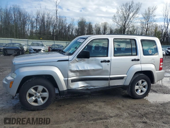 2012 Jeep Liberty Sport with VIN 1C4PJMAK1CW183266, listed as a Copart auction lot 55581725 with 120,655 mi miles and Salvage Title. Bid and sale history available at carsss.com. Image 1.