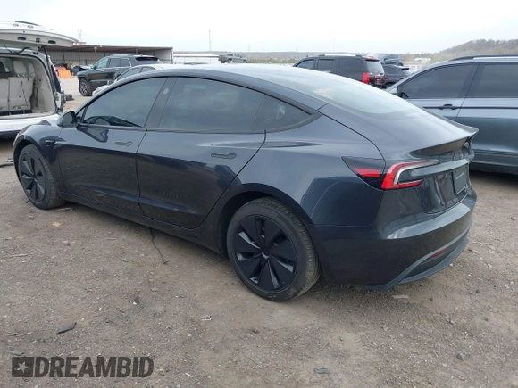 2024 Tesla Model 3 with VIN 5YJ3E1EA2RF847638, listed as a IAAI auction lot 41797710 with 11,362 mi miles. Bid and sale history available at carsss.com. Image 3.