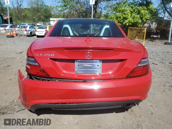 2013 Mercedes-Benz SLK 250 с VIN WDDPK4HA6DF051329, выставлен на аукционе Copart как лот 54751565 с пробегом 58 224 миль миль и Списание • Salvage title. История ставок и продаж доступна на DreamBid. Изображение 6.