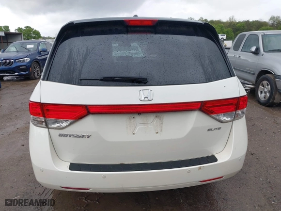 2015 Honda Odyssey Touring Elite with VIN 5FNRL5H98FB076428, listed as a IAAI auction lot 41998339 with 114,573 mi miles. Bid and sale history available at carsss.com. Image 16.
