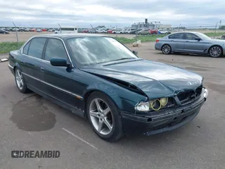 1997 BMW 7 Series 740iL with VIN WBAGJ8325VDL42466, listed as a IAAI auction lot 42279036 with 174,161 mi miles and . Bid and sale history available at DreamBid. Image 1.