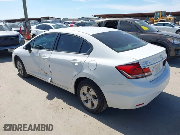 2013 Honda Civic LX with VIN 2HGFB2F57DH580580, listed as a IAAI auction lot 41673421 with 148,675 mi miles and . Bid and sale history available at DreamBid. Image 3.