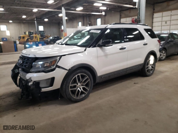 2017 Ford Explorer Sport with VIN 1FM5K8GT1HGA53013, listed as a Copart auction lot 41737935 with 117,674 mi miles and Salvage Title. Bid and sale history available at carsss.com. Image 1.