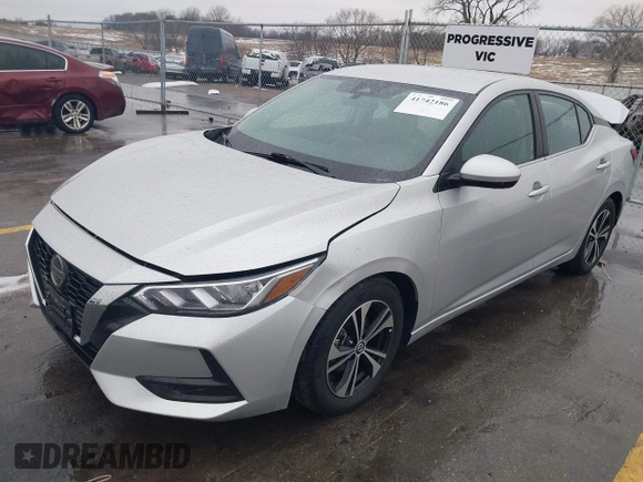 2021 Nissan Sentra SV with VIN 3N1AB8CV6MY286200, listed as a IAAI auction lot 41742186 with 68,851 mi miles and . Bid and sale history available at DreamBid. Image 2.