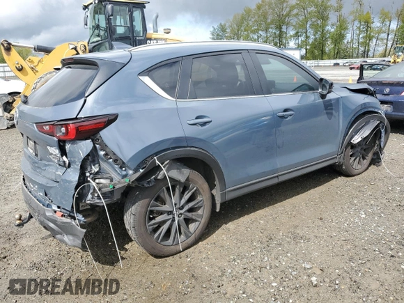 2023 Mazda CX-5 2.5 S Preferred Package with VIN JM3KFBCM3P0128607, listed as a Copart auction lot 54008445 with 26,852 mi miles and Salvage Title. Bid and sale history available at carsss.com. Image 3.