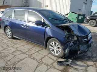 2016 Honda Odyssey EX with VIN 5FNRL5H48GB094868, listed as a IAAI auction lot 41449554 with 63,166 mi miles. Bid and sale history available at carsss.com. Image 1.