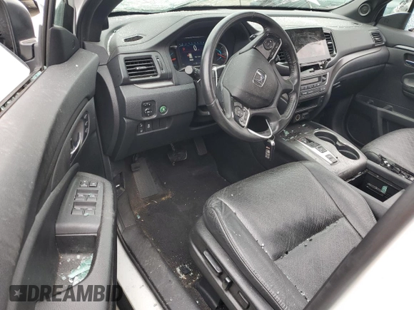2021 Honda Passport EX-L with VIN 5FNYF7H51MB014345, listed as a Copart auction lot 71564754 with 46,944 mi miles and Salvage Title. Bid and sale history available at carsss.com. Image 8.