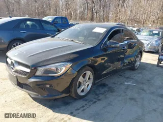 2015 Mercedes-Benz CLA-Class CLA 250 with VIN WDDSJ4GB9FN172842, listed as a IAAI auction lot 41651843 with 118,157 mi miles. Bid and sale history available at carsss.com. Image 2.