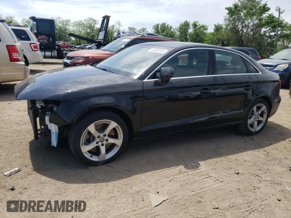 2019 Audi A3 Sedan Premium with VIN WAUBEGFFXK1019017, listed as a Copart auction lot 52562444 with 36,129 mi miles. Bid and sale history available at carsss.com. Image 1.