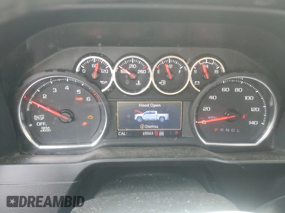 2020 Chevrolet Silverado 1500 LT with VIN 1GCRYDED2LZ340169, listed as a Copart auction lot 48315715 with 65,063 mi miles and Salvage Title. Bid and sale history available at carsss.com. Image 9.