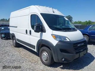 2025 Ram ProMaster Cargo Van Tradesman with VIN 3C6LRVCG8SE511501, listed as a IAAI auction lot 41837393 with 9,268 mi miles. Bid and sale history available at carsss.com. Image 1.