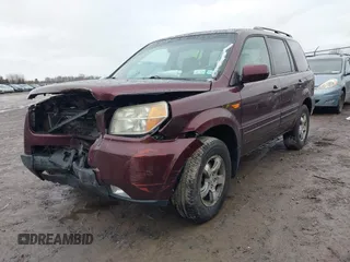 2007 Honda Pilot EX-L with VIN 2HKYF18557H535426, listed as a IAAI auction lot 41126160 with 169,336 mi miles. Bid and sale history available at carsss.com. Image 17.