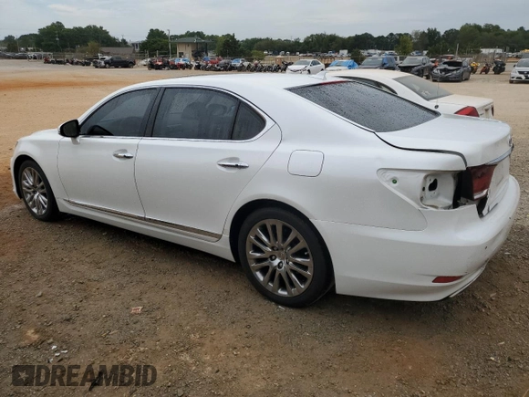 2013 Lexus LS 460 L with VIN JTHGL5EF1D5047402, listed as a Copart auction lot 70595804 with 95,553 mi miles and Salvage title. Bid and sale history available at DreamBid. Image 2.