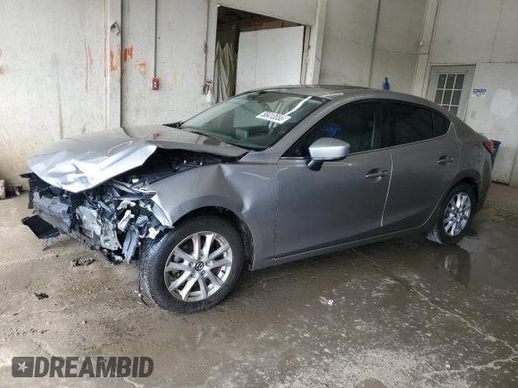 2015 Mazda 3 i Grand Touring z VIN 3MZBM1W7XFM155147, wystawiony jako Copart lot #58413555 z przebiegiem 111 318 mil mil oraz Szkoda całkowita • Salvage title. Historia ofert i sprzedaży dostępna na DreamBid. Obrazek 1.