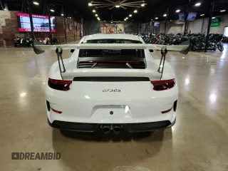 2019 Porsche 911 GT3 RS with VIN WP0AF2A94KS165326, listed as a Copart auction lot 76881844 with 9,991 mi miles and Salvage Title. Bid and sale history available at DreamBid. Image 4.