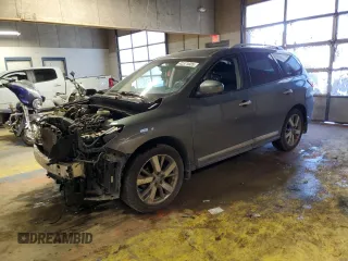 2016 Nissan Pathfinder Platinum with VIN 5N1AR2MM0GC652074, listed as a Copart auction lot 42371605 with 111,636 mi miles and Salvage title. Bid and sale history available at DreamBid. Image 1.