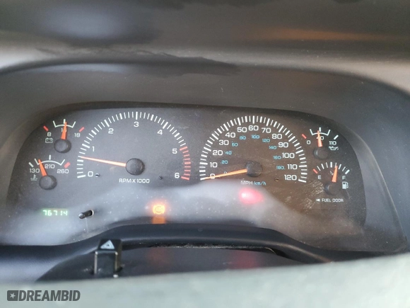 1999 Dodge Ram 1500 with VIN 1B7HF16YXXS147025, listed as a Copart auction lot 88819195 with 76,714 mi miles and Salvage Title. Bid and sale history available at carsss.com. Image 9.