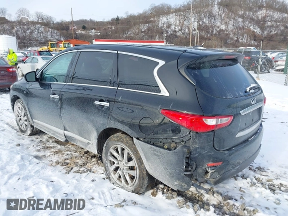 2015 Infiniti QX60 with VIN 5N1AL0MM3FC501539, listed as a IAAI auction lot 41363316 with 172,242 mi miles. Bid and sale history available at carsss.com. Image 3.
