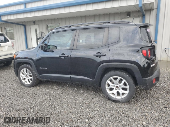 2018 Jeep Renegade Latitude z VIN ZACCJABB0JPH49634, wystawiony jako Copart lot #56703905 z przebiegiem 99 309 mil mil oraz Szkoda całkowita • Salvage title. Historia ofert i sprzedaży dostępna na DreamBid. Obrazek 2.