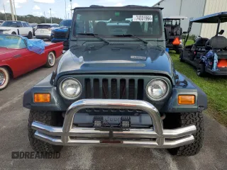 2002 Jeep Wrangler Sahara with VIN 1J4FA59S12P766719, listed as a Copart auction lot 74331964 with 128,881 mi miles and Non Repairable. Bid and sale history available at carsss.com. Image 5.