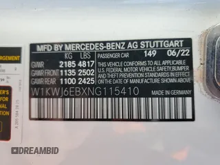 2022 Mercedes-Benz C 43 AMG z VIN W1KWJ6EBXNG115410, wystawiony jako Copart lot #43107574 z przebiegiem 15 110 mil mil oraz . Historia ofert i sprzedaży dostępna na DreamBid. Obrazek 12.