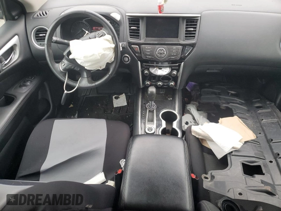 2019 Nissan Pathfinder S with VIN 5N1DR2MM1KC639548, listed as a Copart auction lot 59426945 with 73,412 mi miles and Salvage title. Bid and sale history available at DreamBid. Image 8.