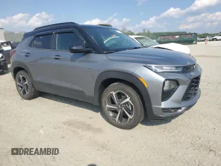 2021 Chevrolet TrailBlazer RS with VIN KL79MTSL6MB020054, listed as a Copart auction lot 67673364 with 32,534 mi miles and Salvage Title. Bid and sale history available at DreamBid. Image 4.
