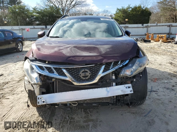2014 Nissan Murano SL with VIN JN8AZ1MW1EW520571, listed as a Copart auction lot 50661385 with 69,832 mi miles and Salvage Title. Bid and sale history available at carsss.com. Image 5.