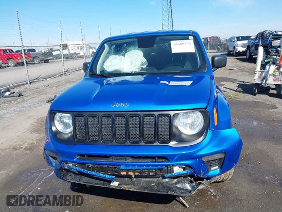 2020 Jeep Renegade Sport with VIN ZACNJAAB0LPM01438, listed as a IAAI auction lot 41608573 with 90,053 mi miles and . Bid and sale history available at carsss.com. Image 12.