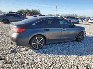 2024 Honda Civic Sedan Touring with VIN 2HGFE1F93RH339708, listed as a Copart auction lot 48788245 with 25,094 mi miles and Salvage Title. Bid and sale history available at carsss.com. Image 3.